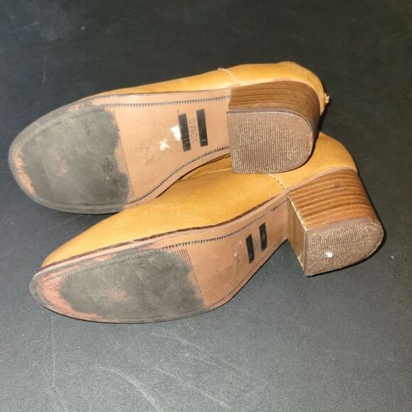 Toms Caramel Brown Leather Carpe Diem Booties 6.5 - Picture 9 of 10